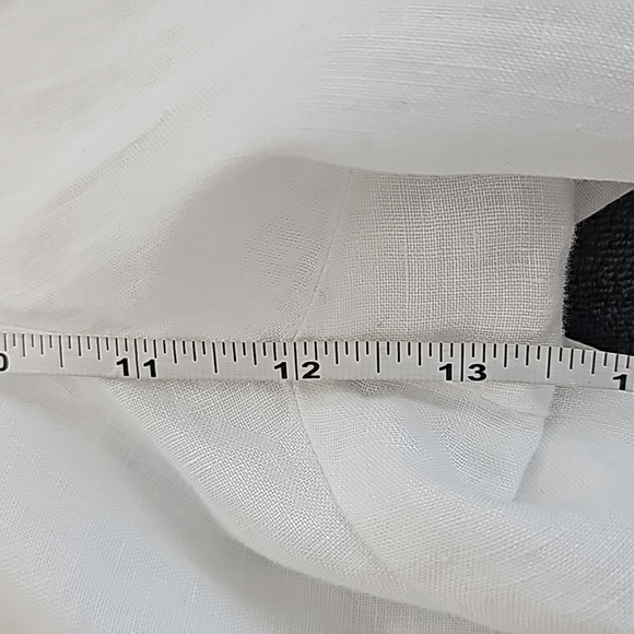 Eileen Fisher white organic linen wide leg pants. Size XL - Picture 6 of 10